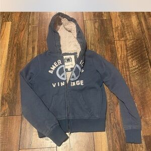 American Eagle Outfitters Blue Vintage Hoodie